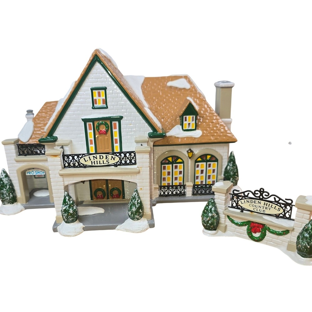 Department 56 Original Snow Village Linden Hills Country Club #54917 Retired